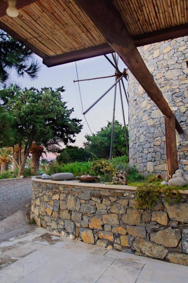 Authentic Cretan Stone Windmill Villa Sitia  Bagian luar foto